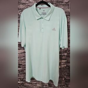Adidas Men's Light Green Polo Shirt